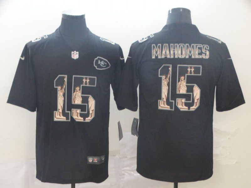 Men Kansas City Chiefs #15 Mahomes Black Nike Goddess fashion Edition NFL Jerseys->houston texans->NFL Jersey